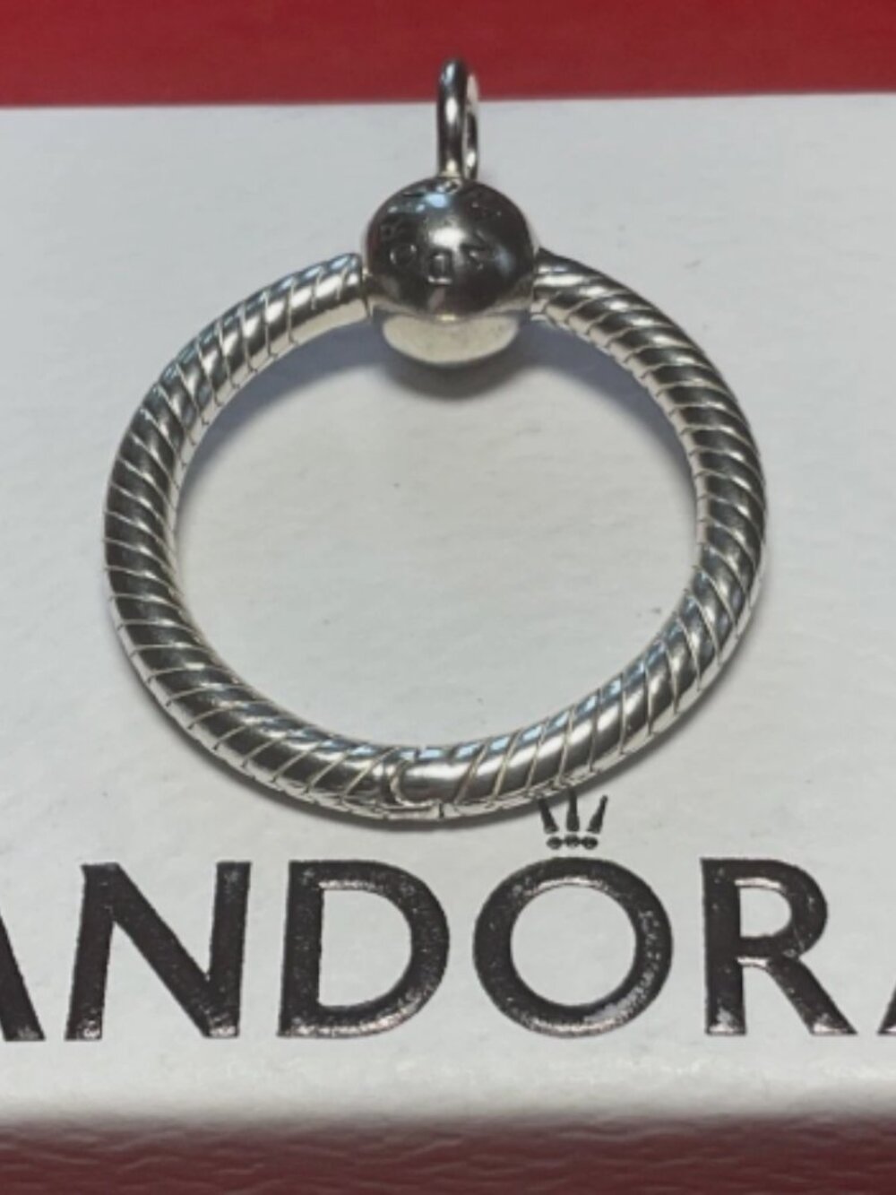 New Pandora Moments S925 ALE Small O Charm Pendant